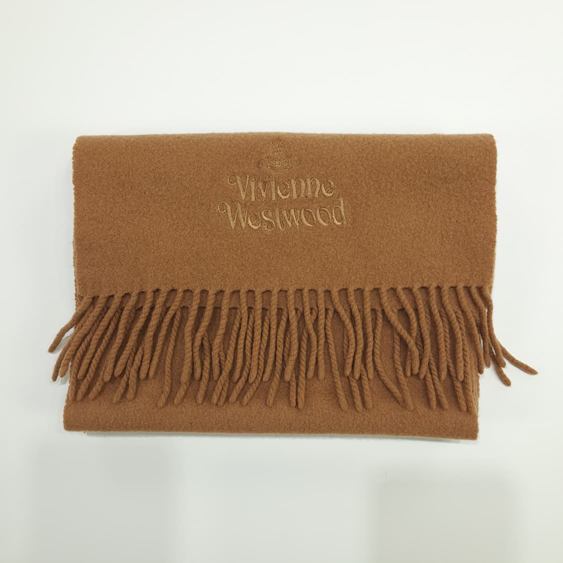 MX149 비비안 웨스트우드 브라운 울 목도리 머플러 상품이미지7