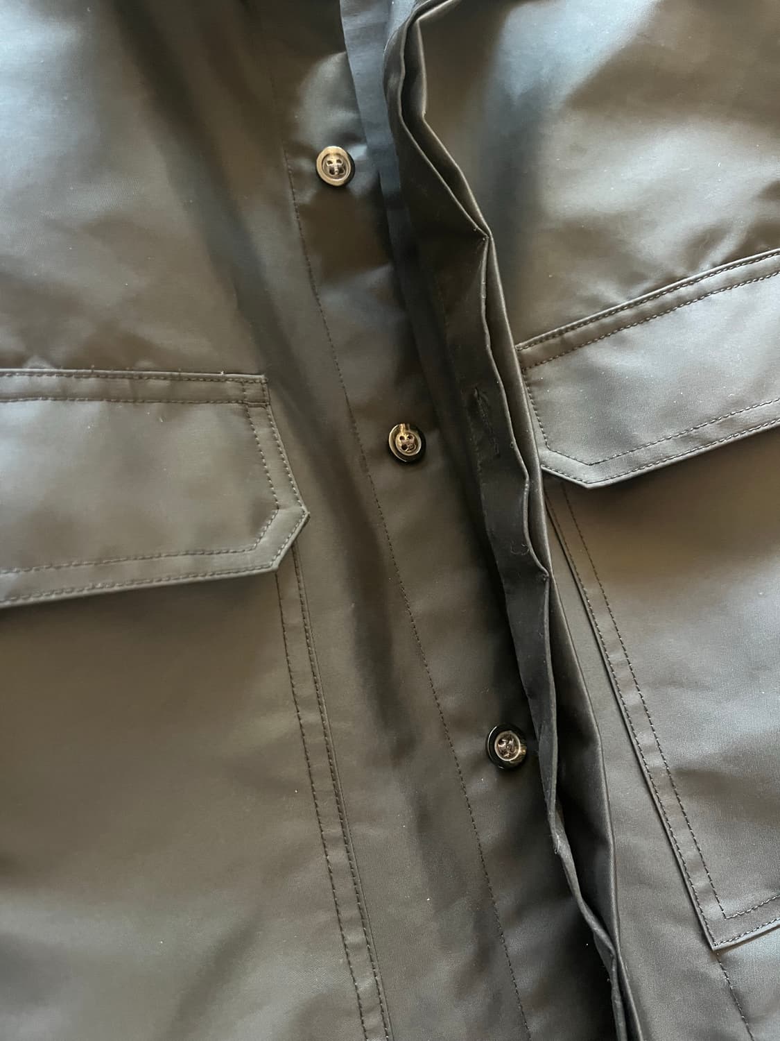 릭오웬스 ss18 세틴 Blu 셔츠 자켓 상품이미지5