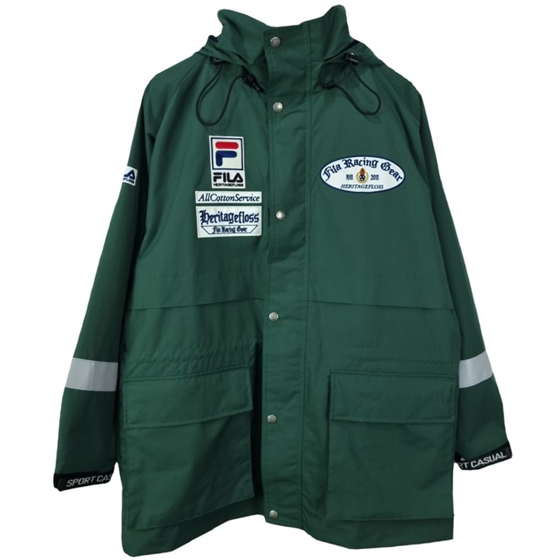 [휠라 X 헤리티지플로스] (새상품) 오버핏 바람막이 자켓 M19701 상품이미지2