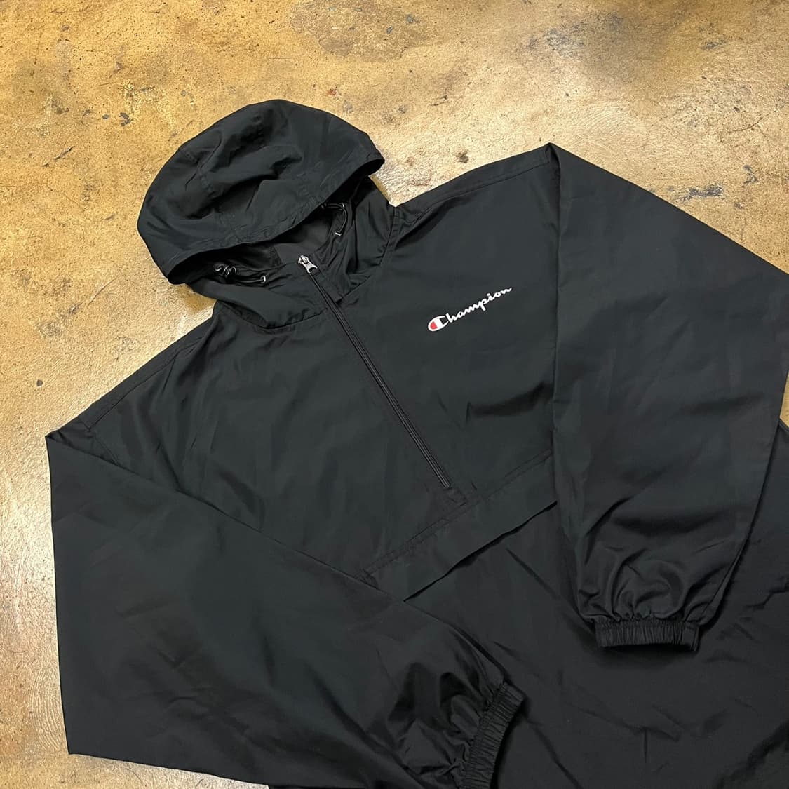 [정품/L] 챔피온 블랙 바람막이 후드 아노락 b16 상품이미지1