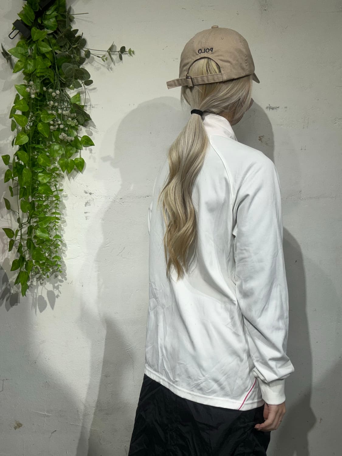 아디다스 화이트 핑크 로고 트랙탑 져지 L 상품이미지3