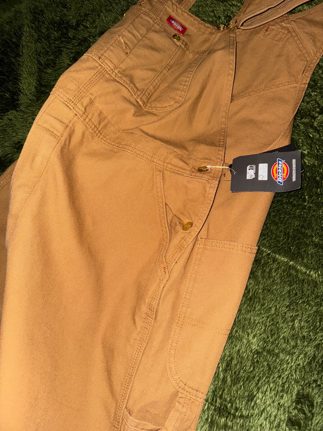 [36] 디키즈 덕 캔버스 헤비웨이트 오버롤 팬츠 브라운 상품이미지5