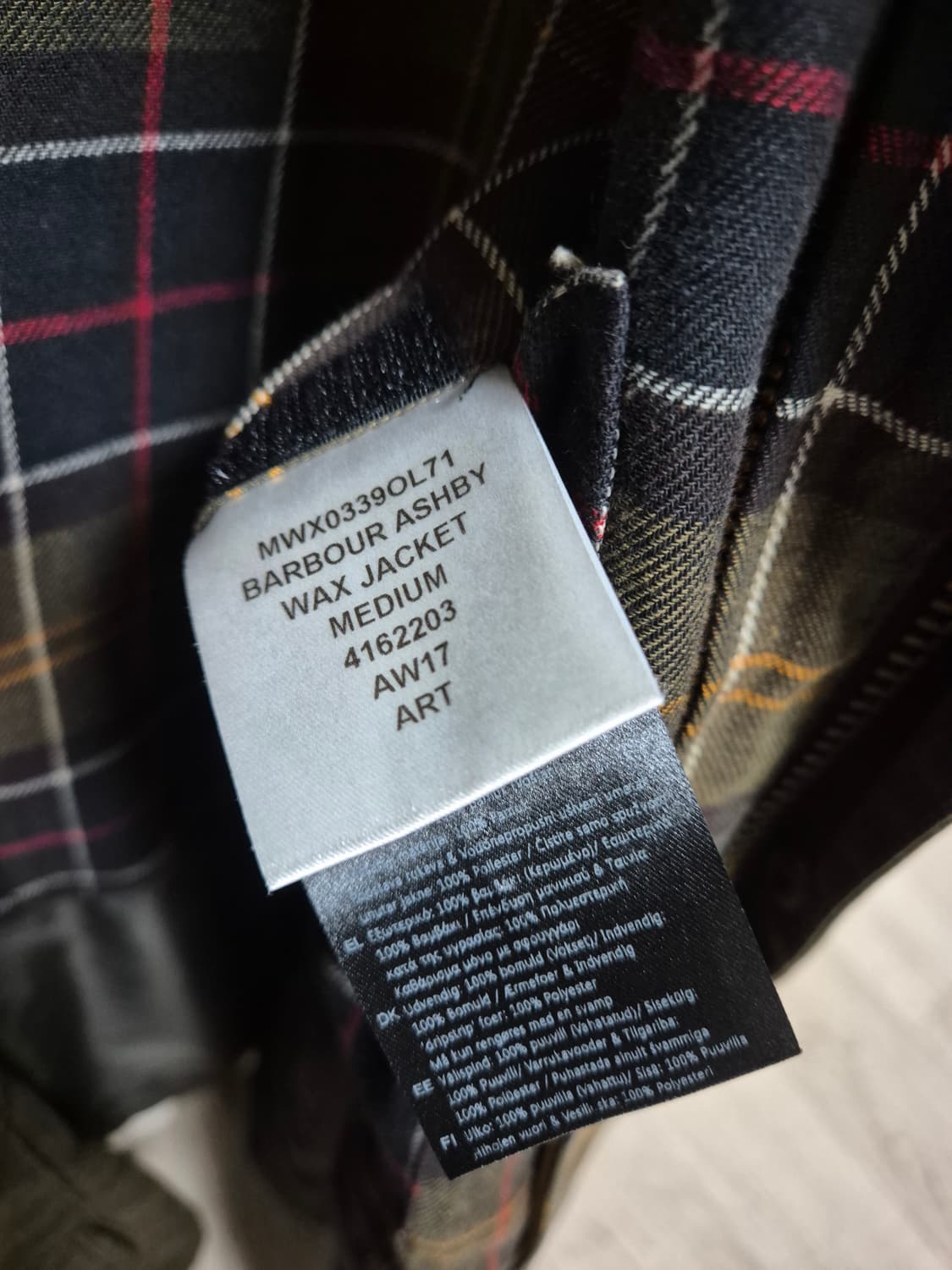 바버 애쉬비 자켓 M 올리브 상품이미지9