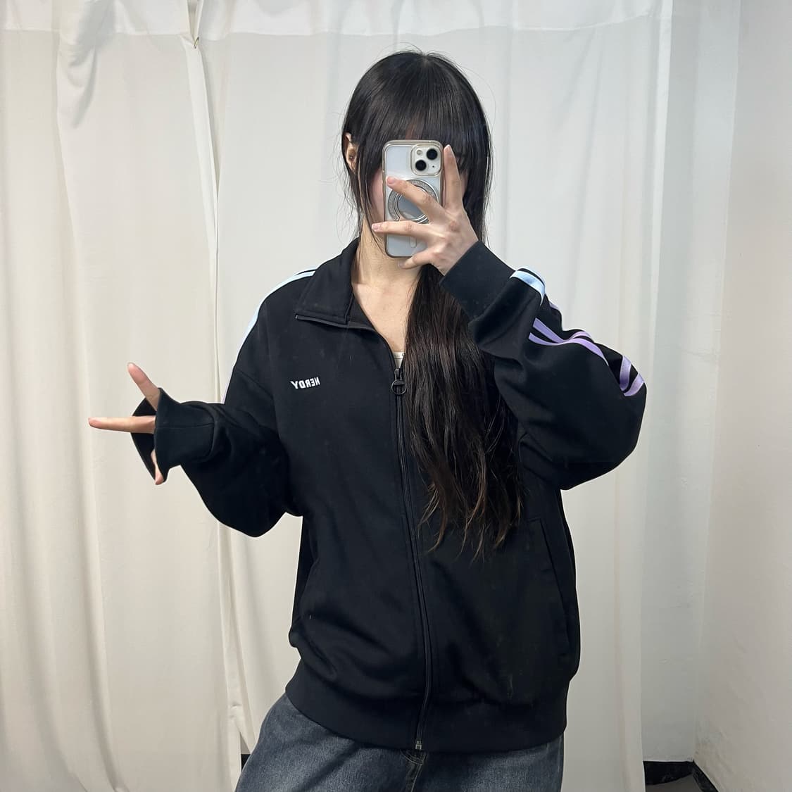 Nerdy Black Gradation Jersey 상품이미지1