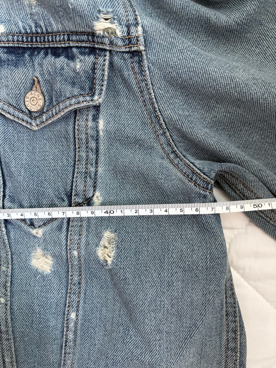 Acne Studios 트레스드 데님 자켓 38 상품이미지7
