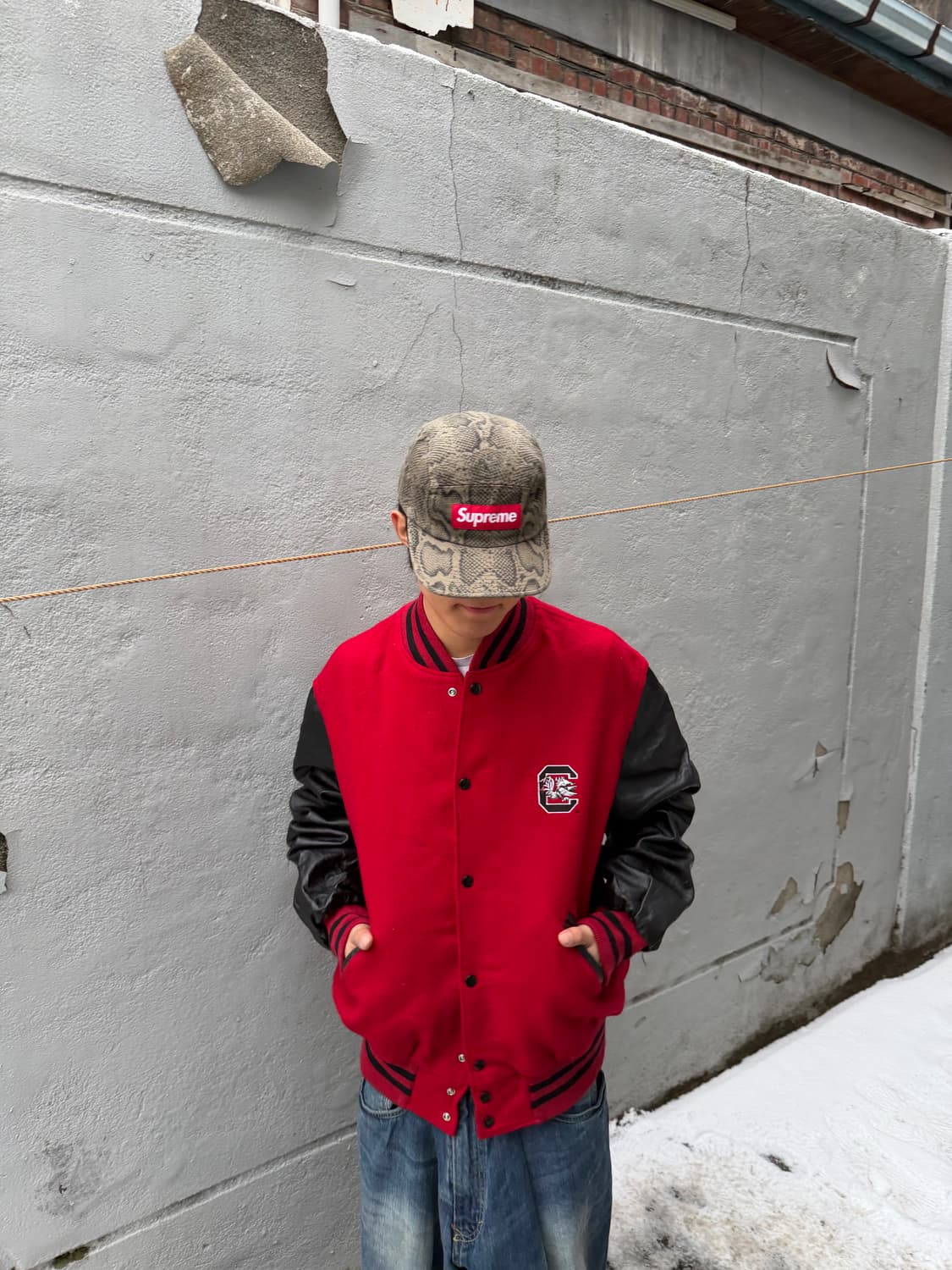 빈티지 바시티 자켓 상품이미지5