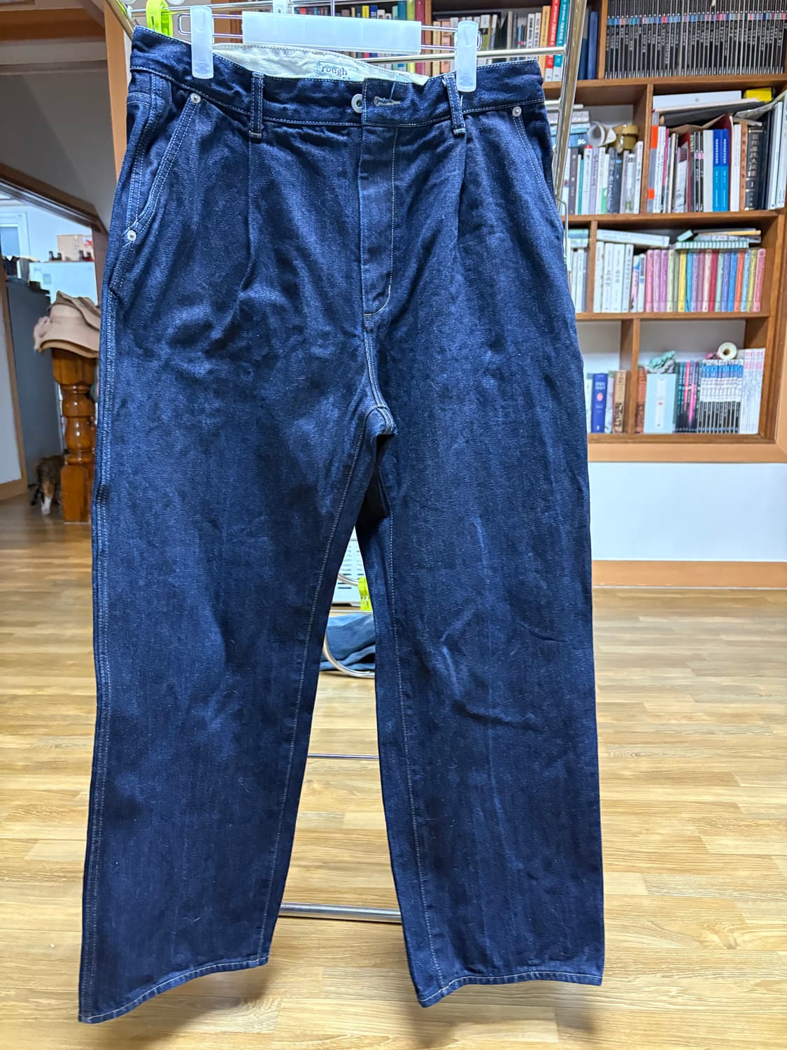 러프사이드 Drape denim pants one washed 상품이미지2