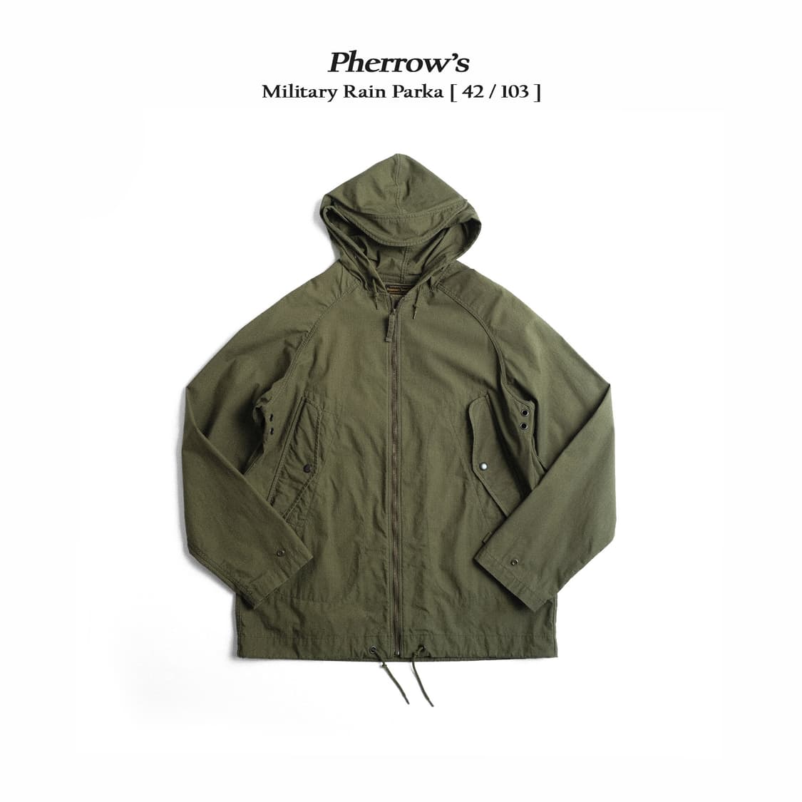페로우즈 밀리터리 레인 파카 42(103사이즈) 상품이미지1