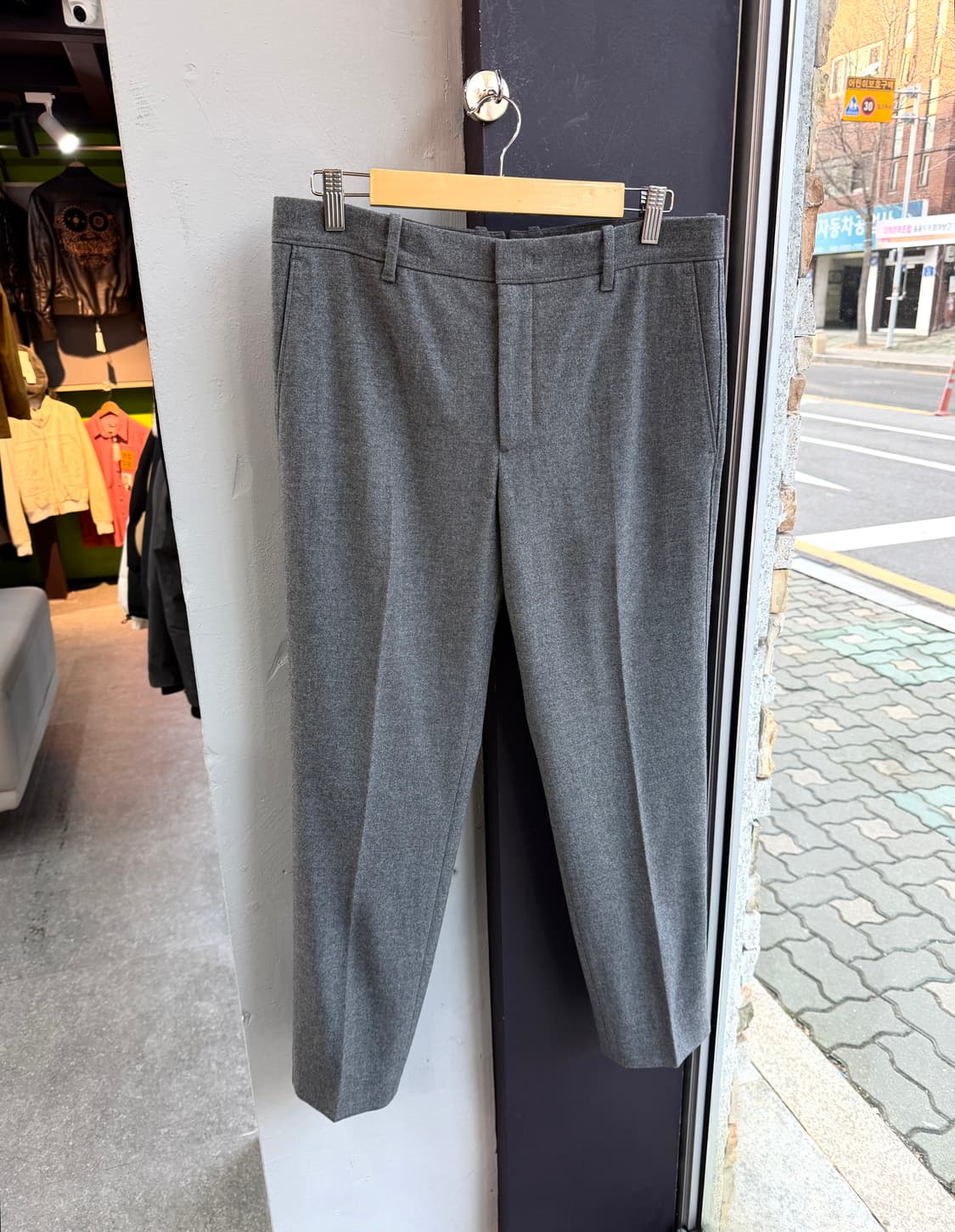 32/ 타임옴므 19FW 울 스트레이트 팬츠 상품이미지2