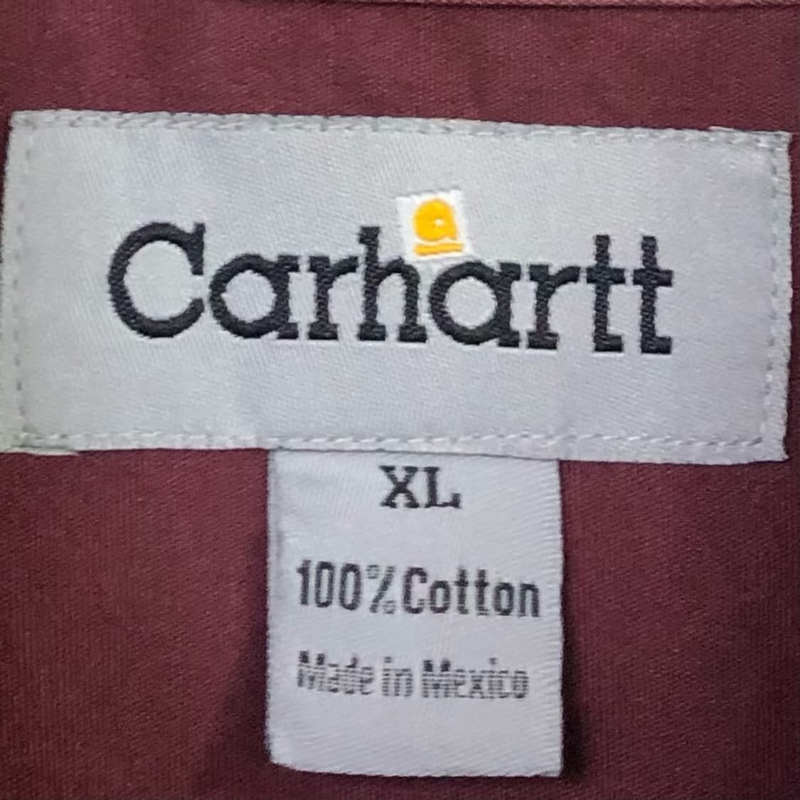 XL 칼하트 버건디 워크 셔츠 상품이미지3