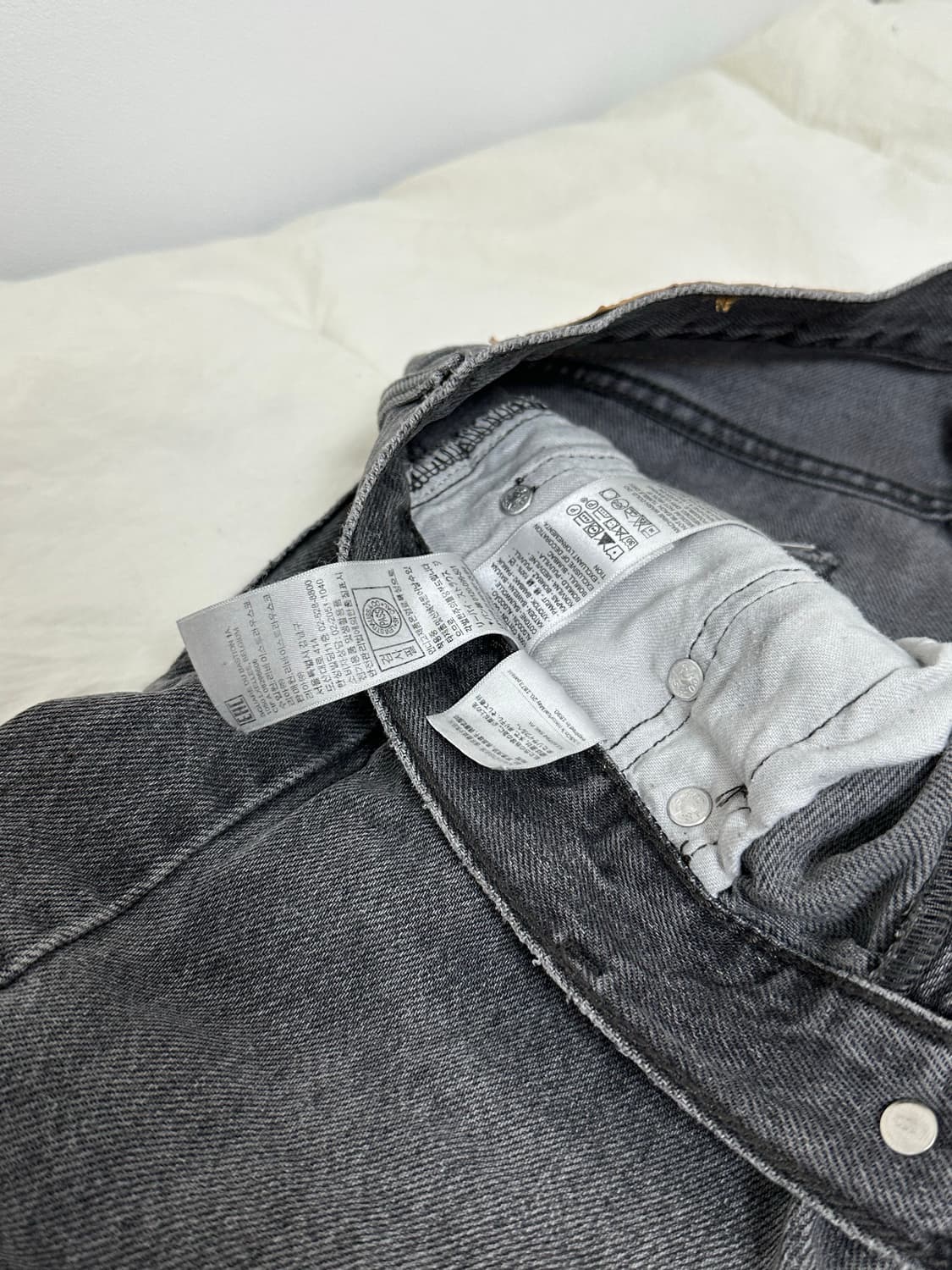 리바이스 565 흑청 데님 세미와이드 30  상품이미지6