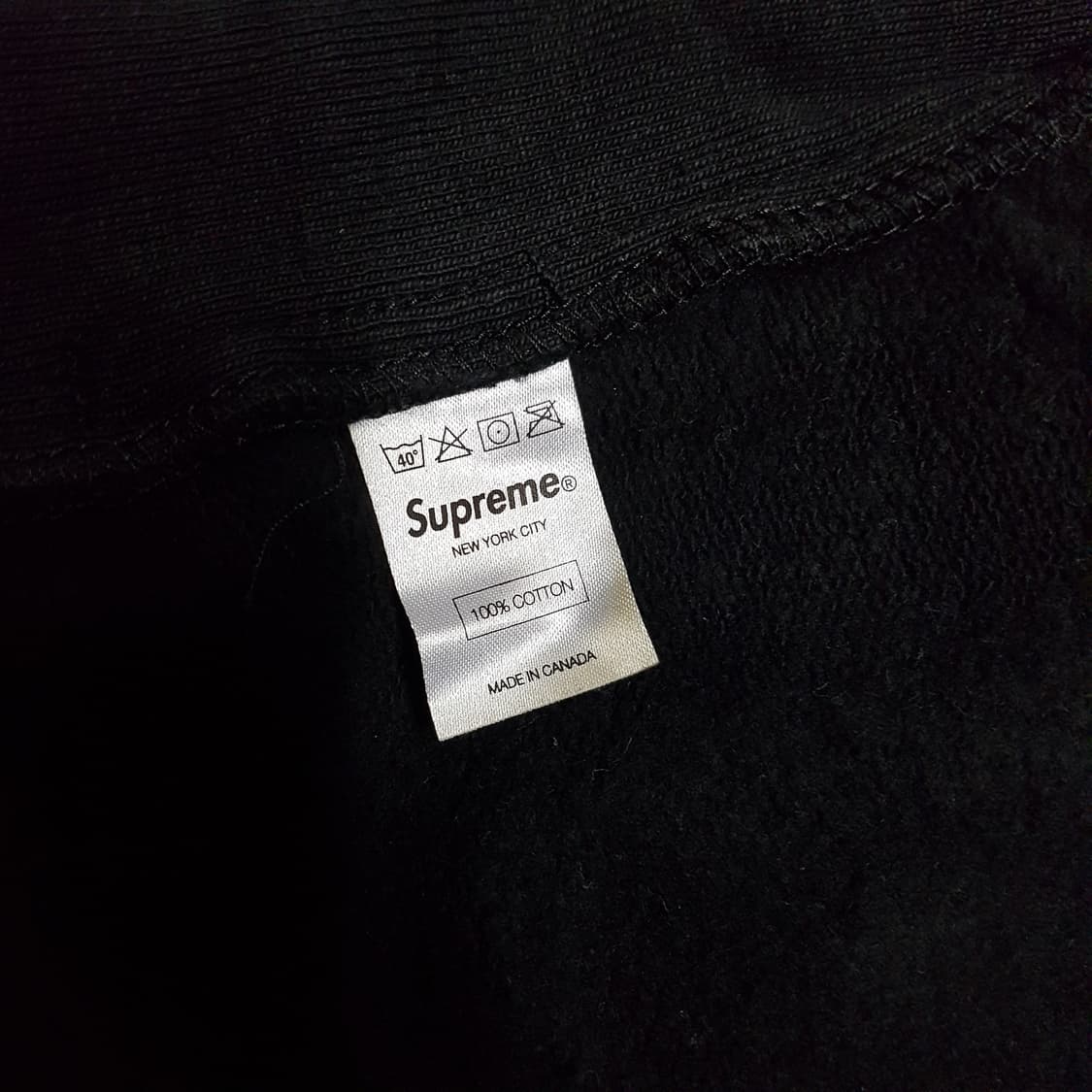 L 슈프림 스냅 프론트 스웻 자켓 스몰 박스 로고 블랙 supreme 상품이미지8