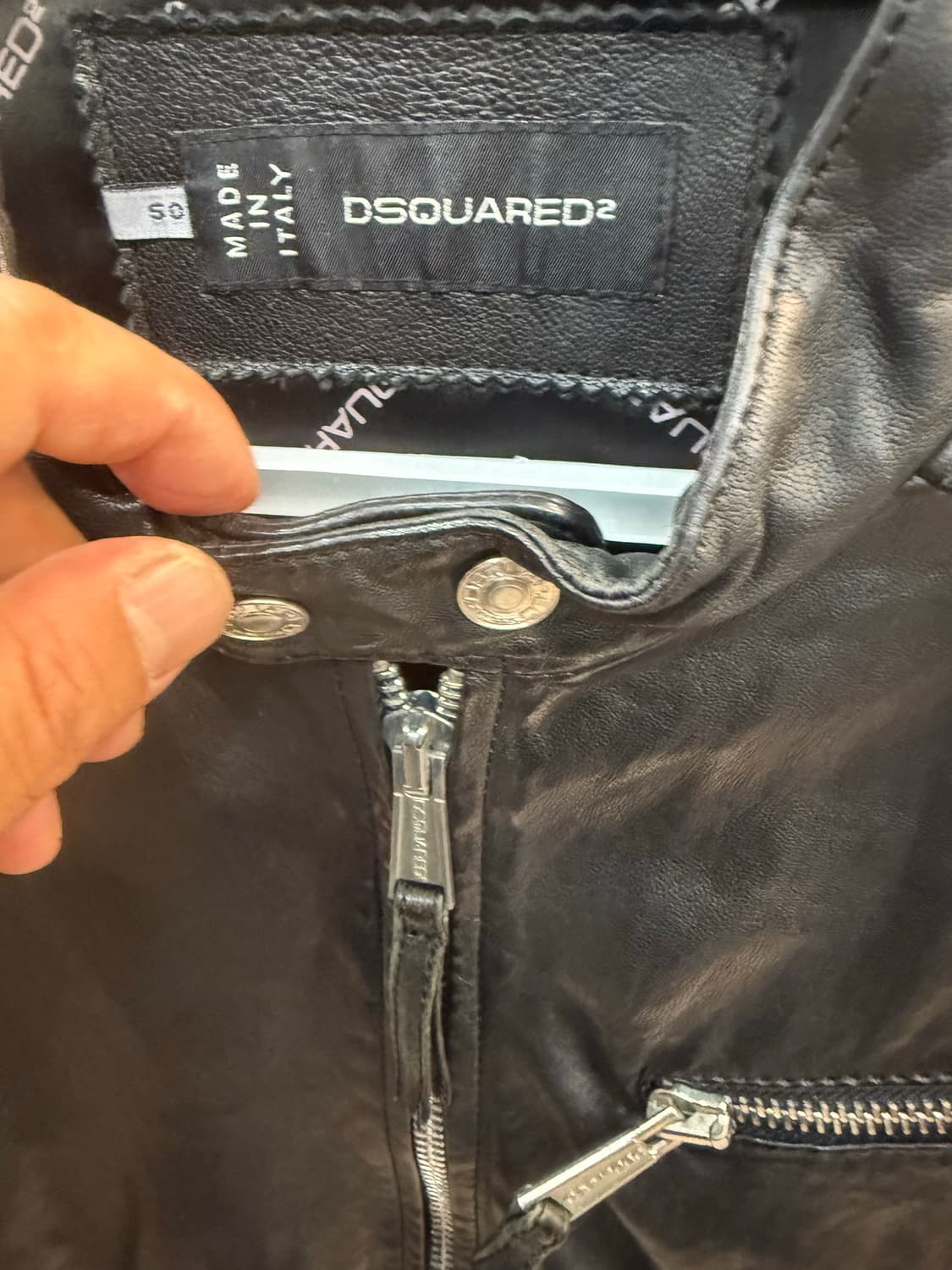 50/100 정품 디스퀘어드 2 라이더 가죽자켓 팝니다 상품이미지3
