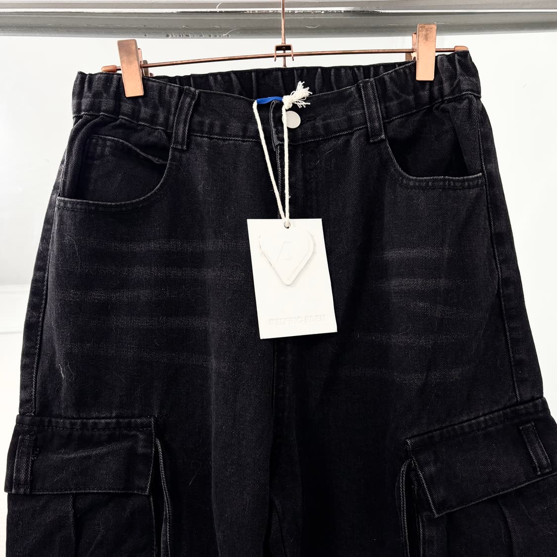 (새상품) 알프릭에덴 스타 와이드 데님 카고 팬츠 상품이미지6