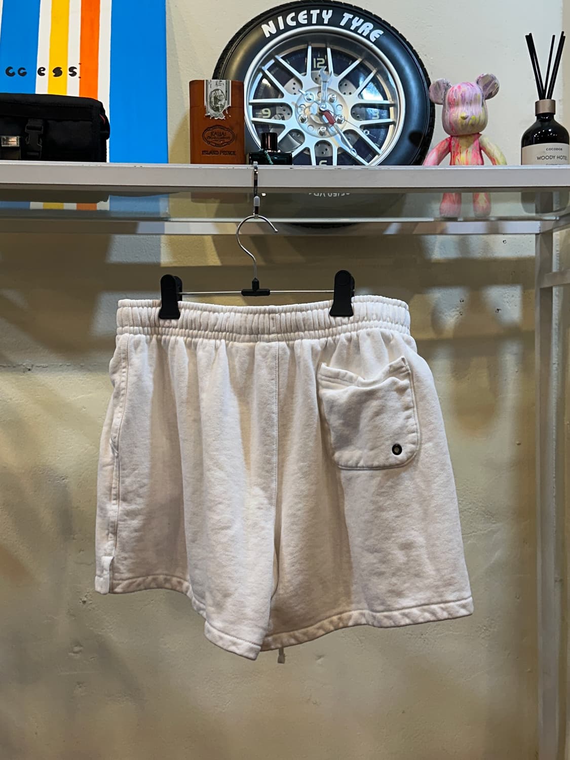 나이키 클럽 플리스 프렌치 테리 플로우 반바지 화이트 L 상품이미지3