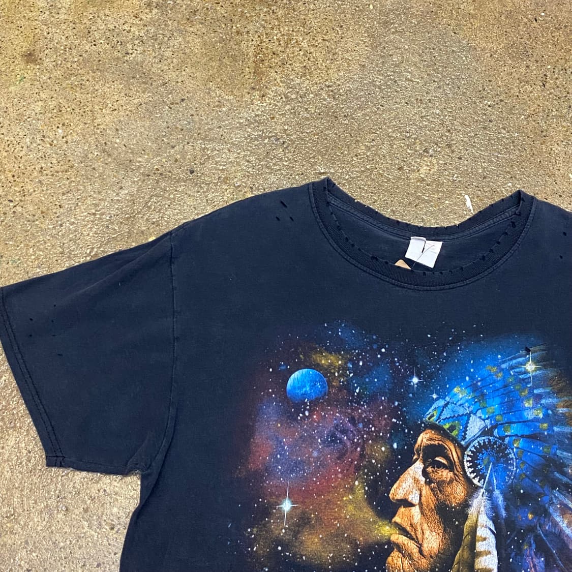 미국 빈티지 스페이스 인디언 포인트 반팔티 락티셔츠 상품이미지5