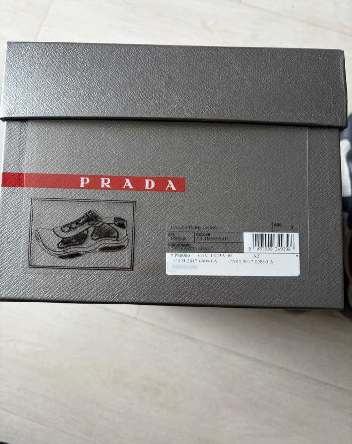 PRADA아메리카컵 스니커즈 무광 네이비 상품이미지8