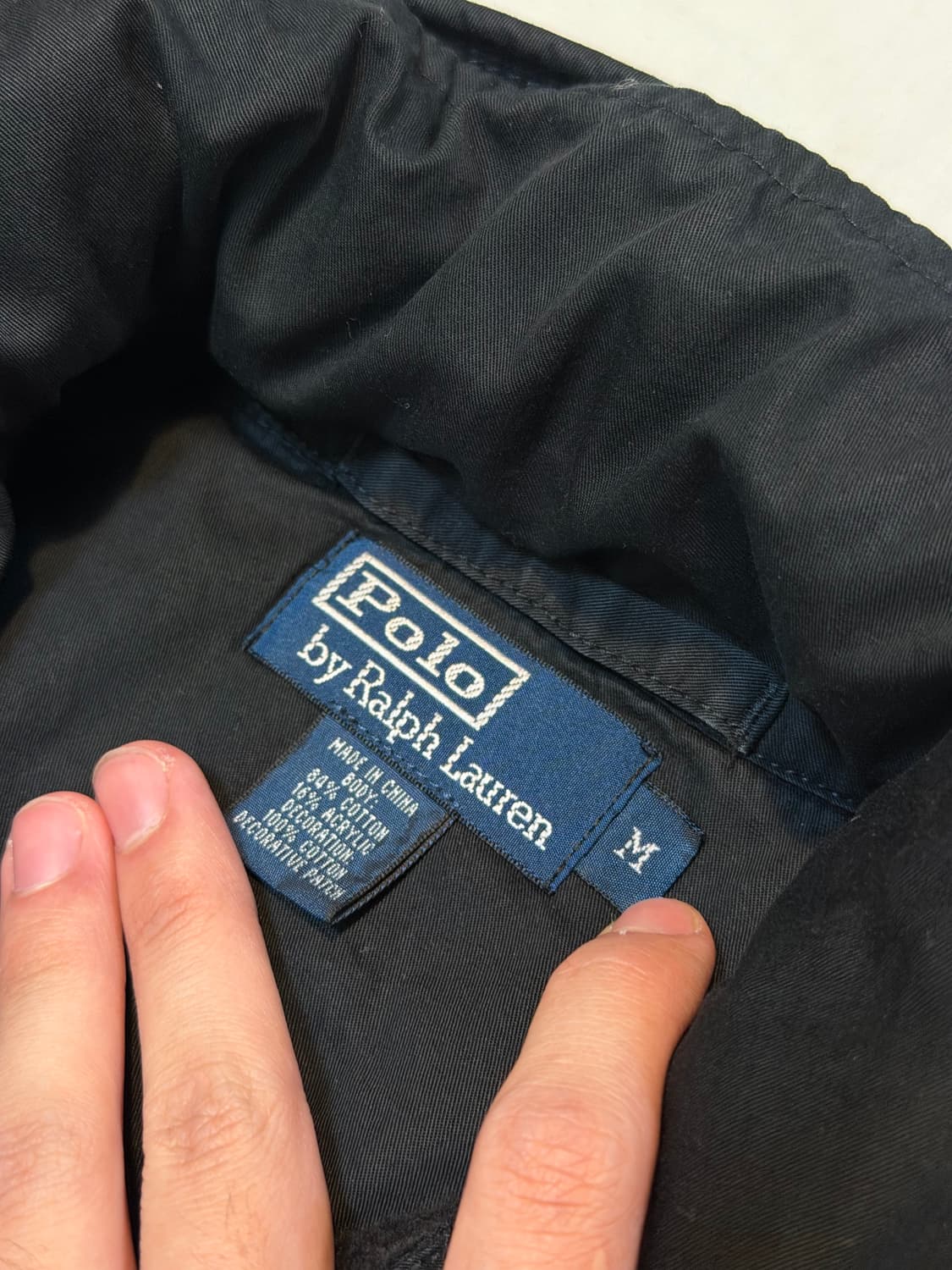 폴로 랄프로렌 닻패치 하이브리드 투웨이 집업 자켓 블랙 상품이미지5