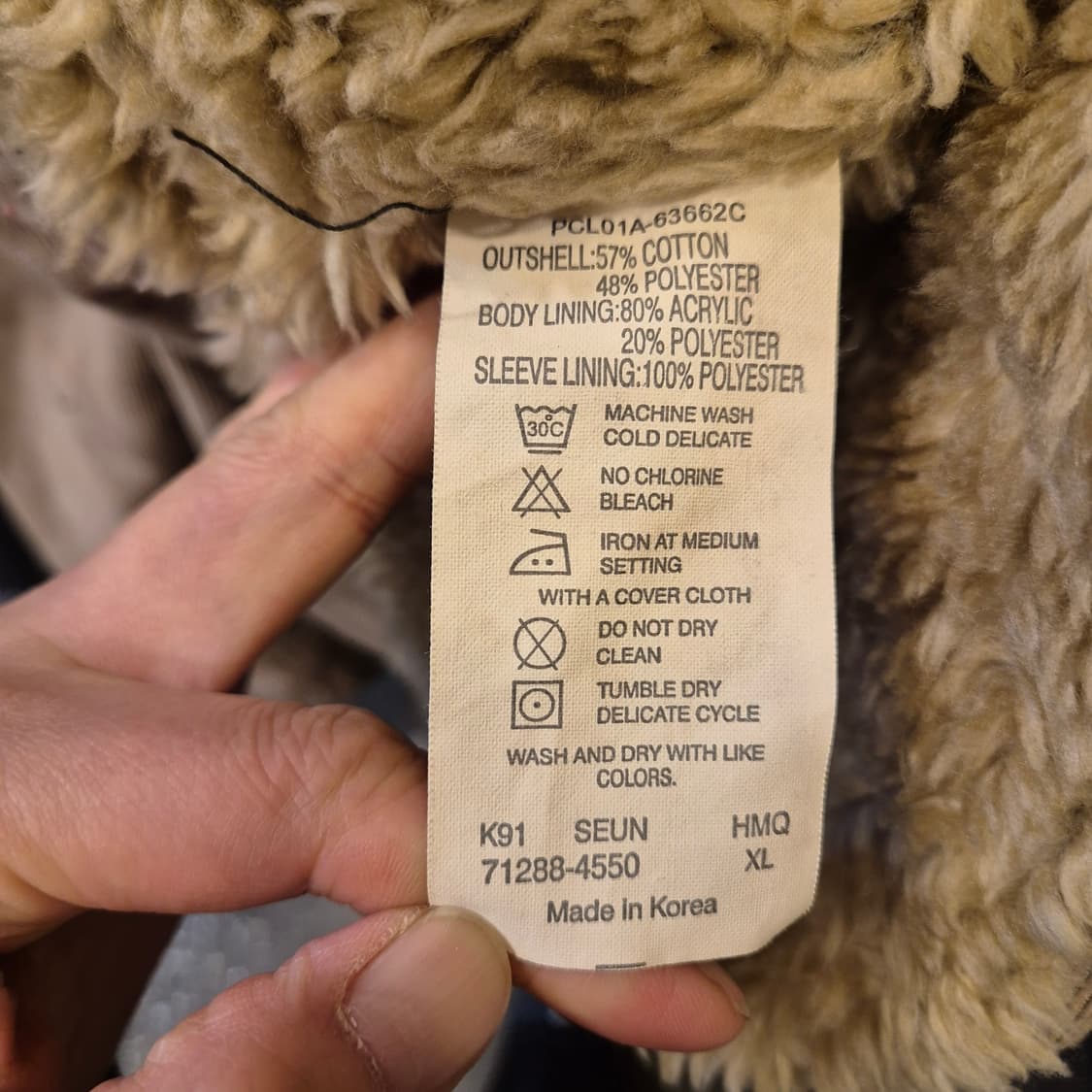 실사이즈 M~L(착샷잇음) 리바이스 TYPE-1 베이지 코듀로이자켓 상품이미지5