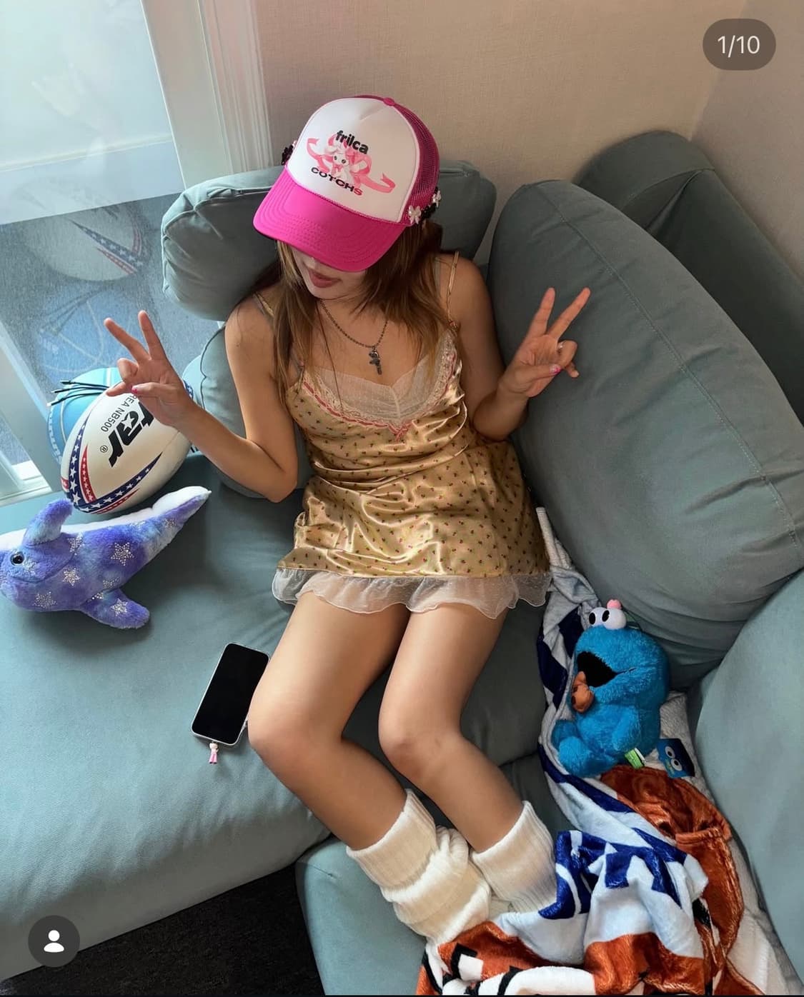 [COTCHS x FRILCA] CUTIE HELPER&CAP_PINK 상품이미지1