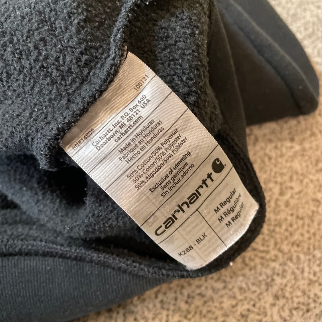 칼하트 스펠 빅로고 후드티 상품이미지4