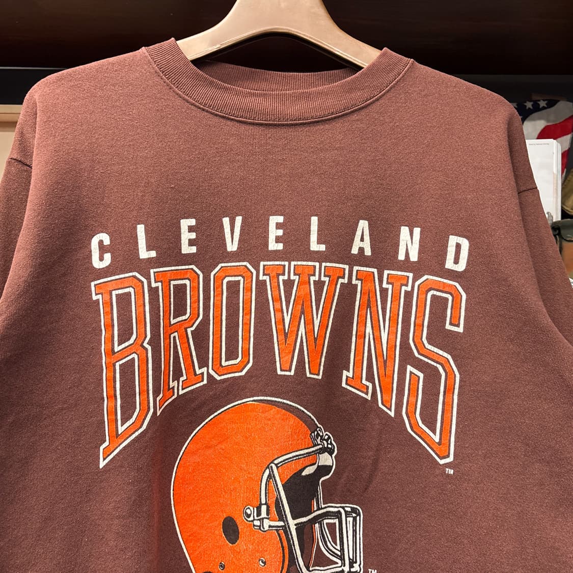80~90s 아텍스 NFL 클리블랜드 브라운스 그래픽 스웻셔츠 N1240 상품이미지3