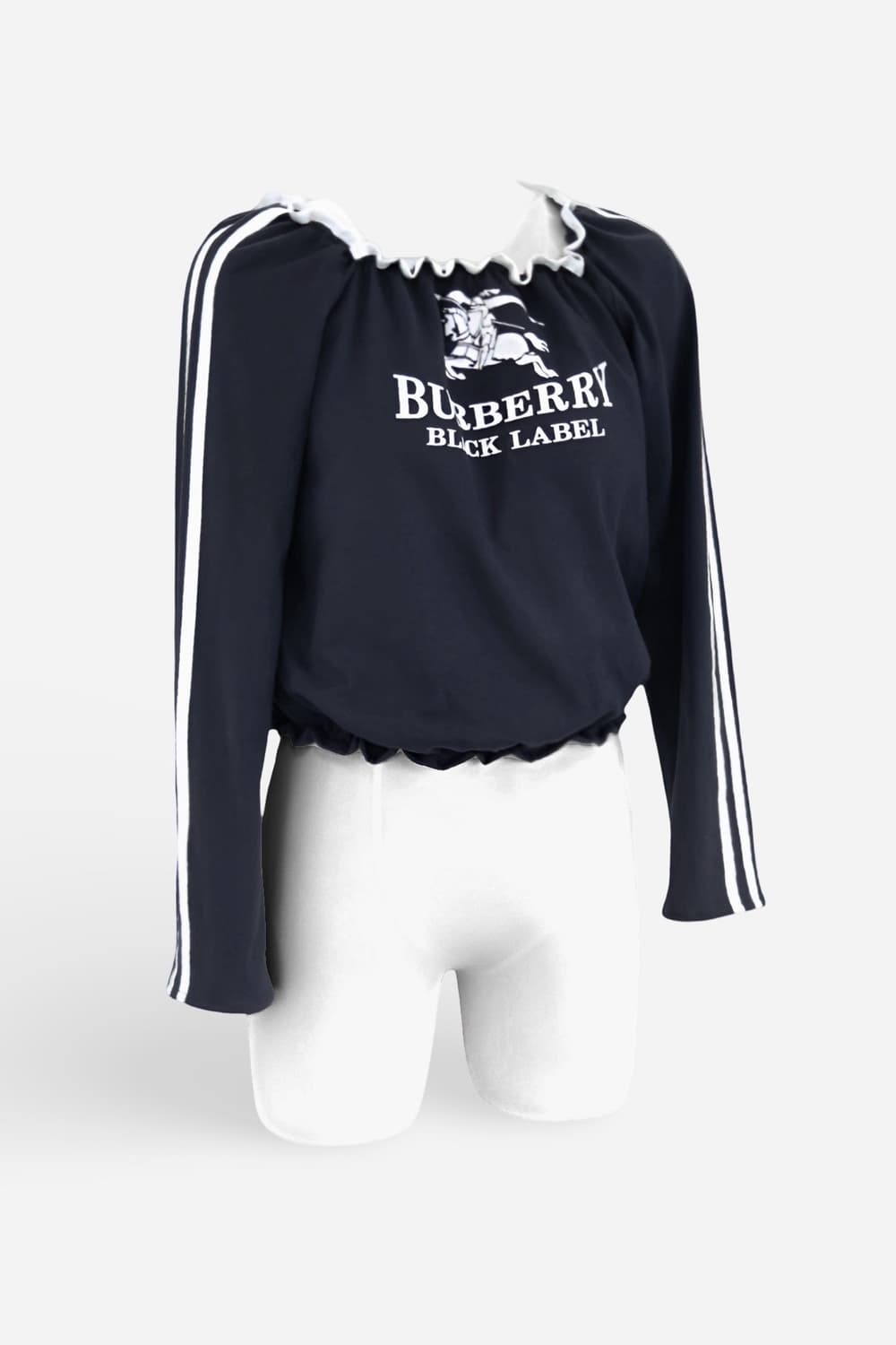 Burberry Velvet Print Shirring Top 상품이미지4