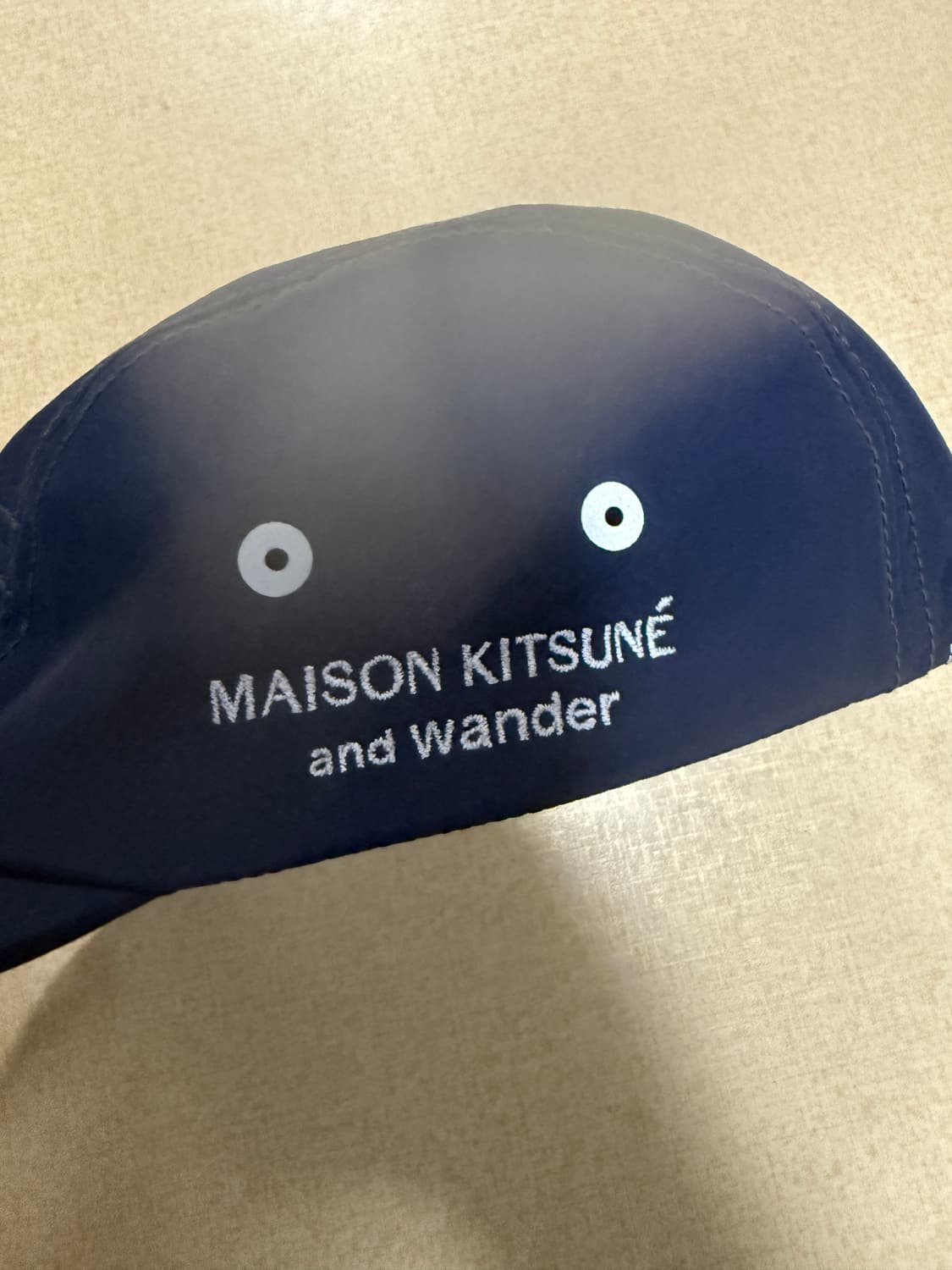 앤드원더 메종키츠네 캠프캡 네이비 상품이미지3