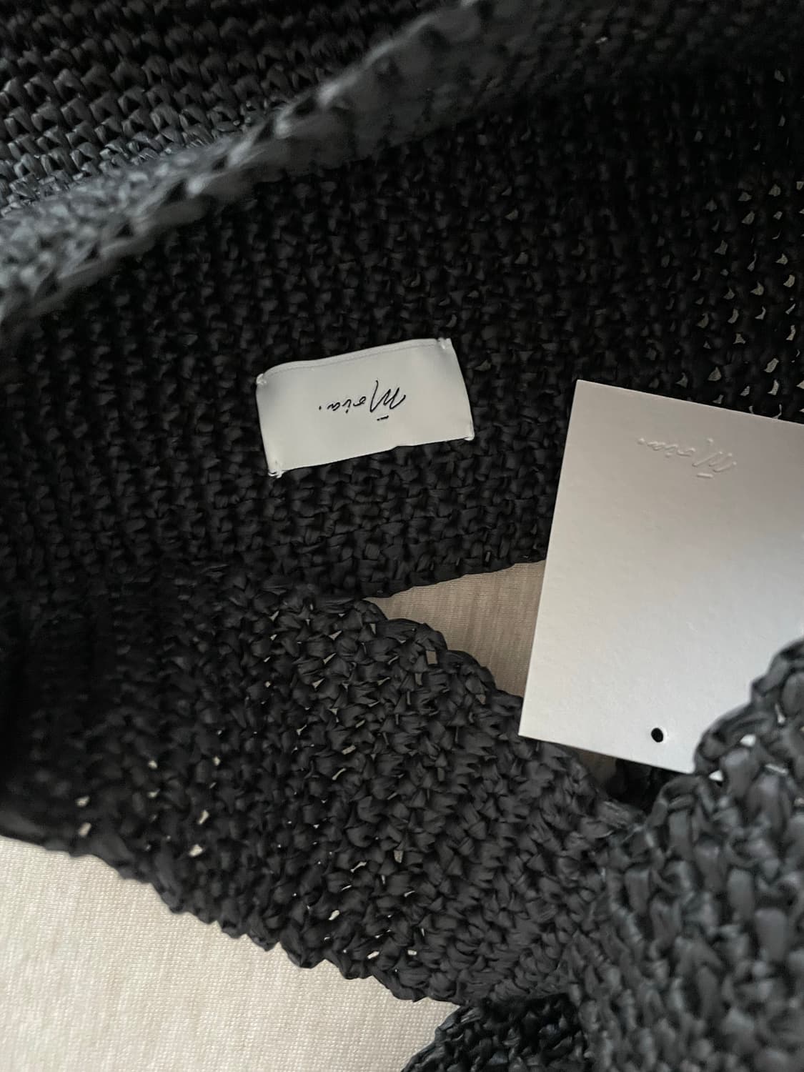 모이아 moia 25ss  knit bag black new 상품이미지5