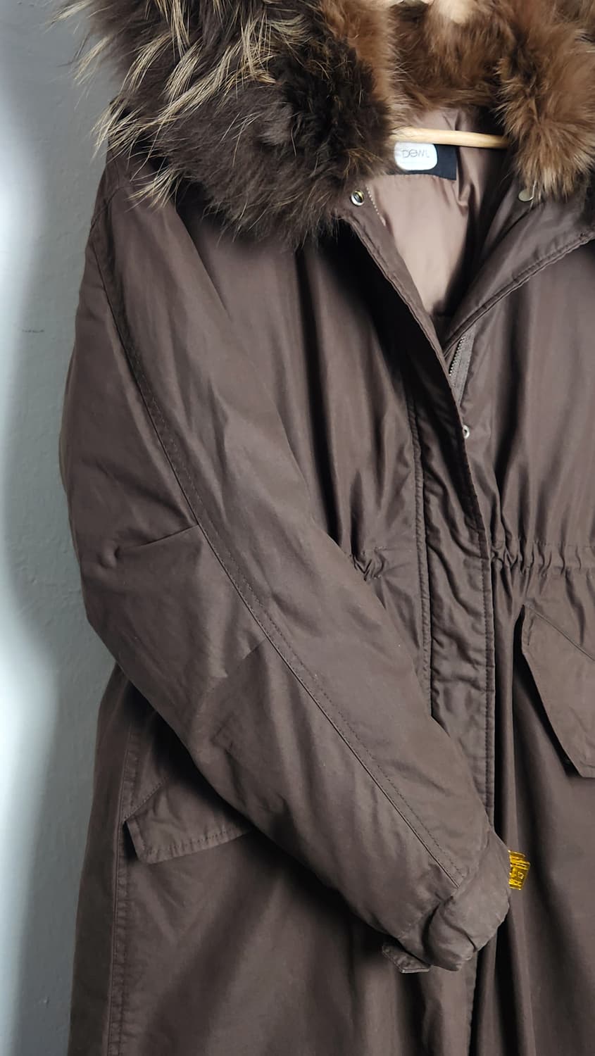 듀엘 폭스퍼 구스다운 야상 패딩 55 상품이미지6