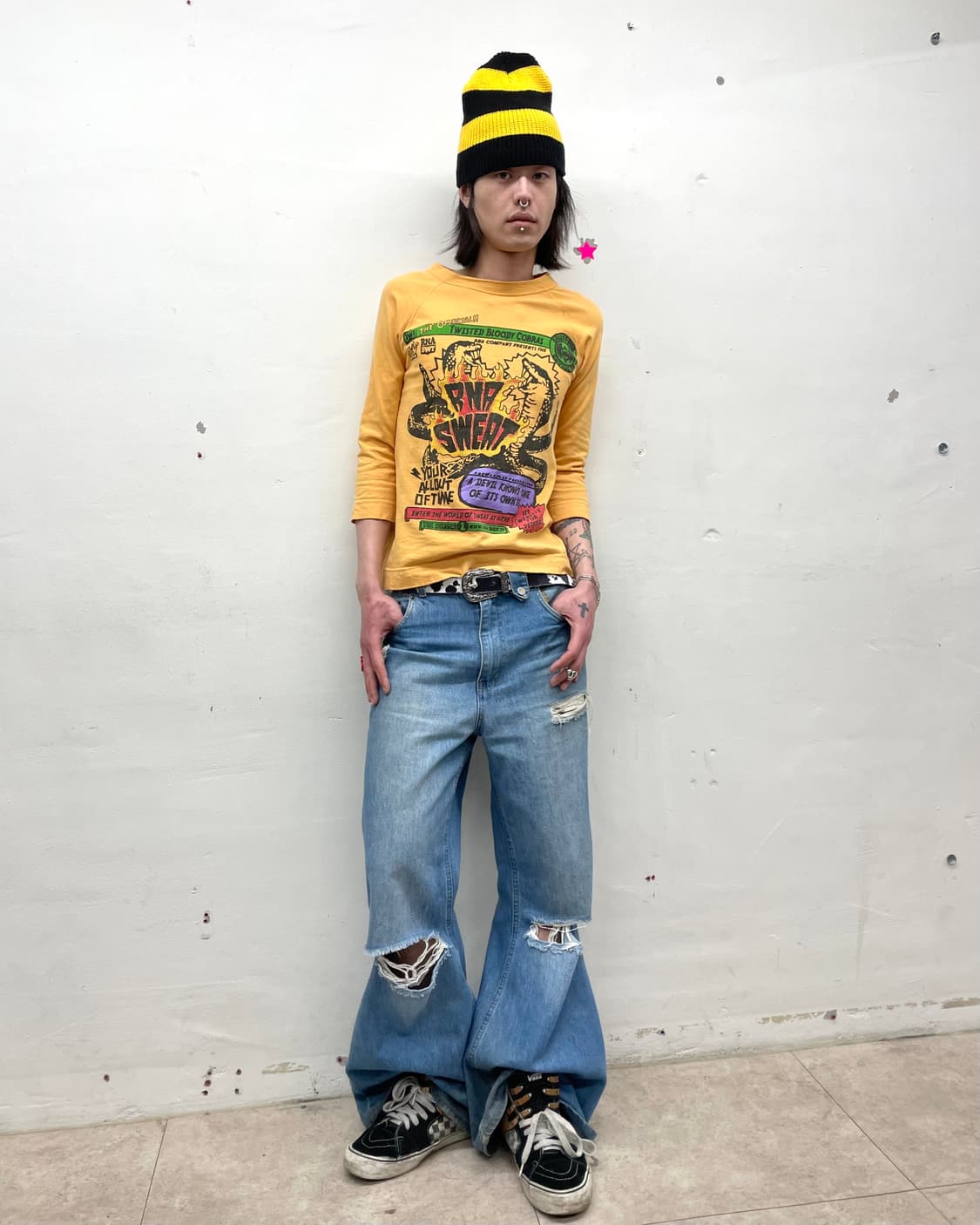 Cobra Cartoon Orange Half Sleeve  상품이미지5