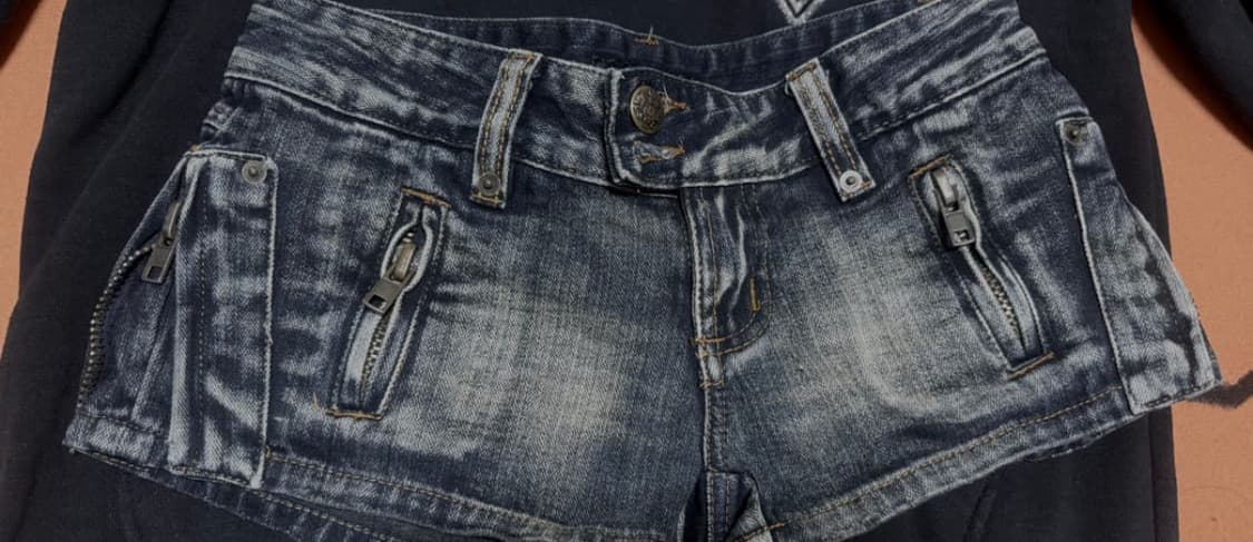 빈티지 합정 y2k 펑크 아우터 핫팬츠 반바지 상품이미지4