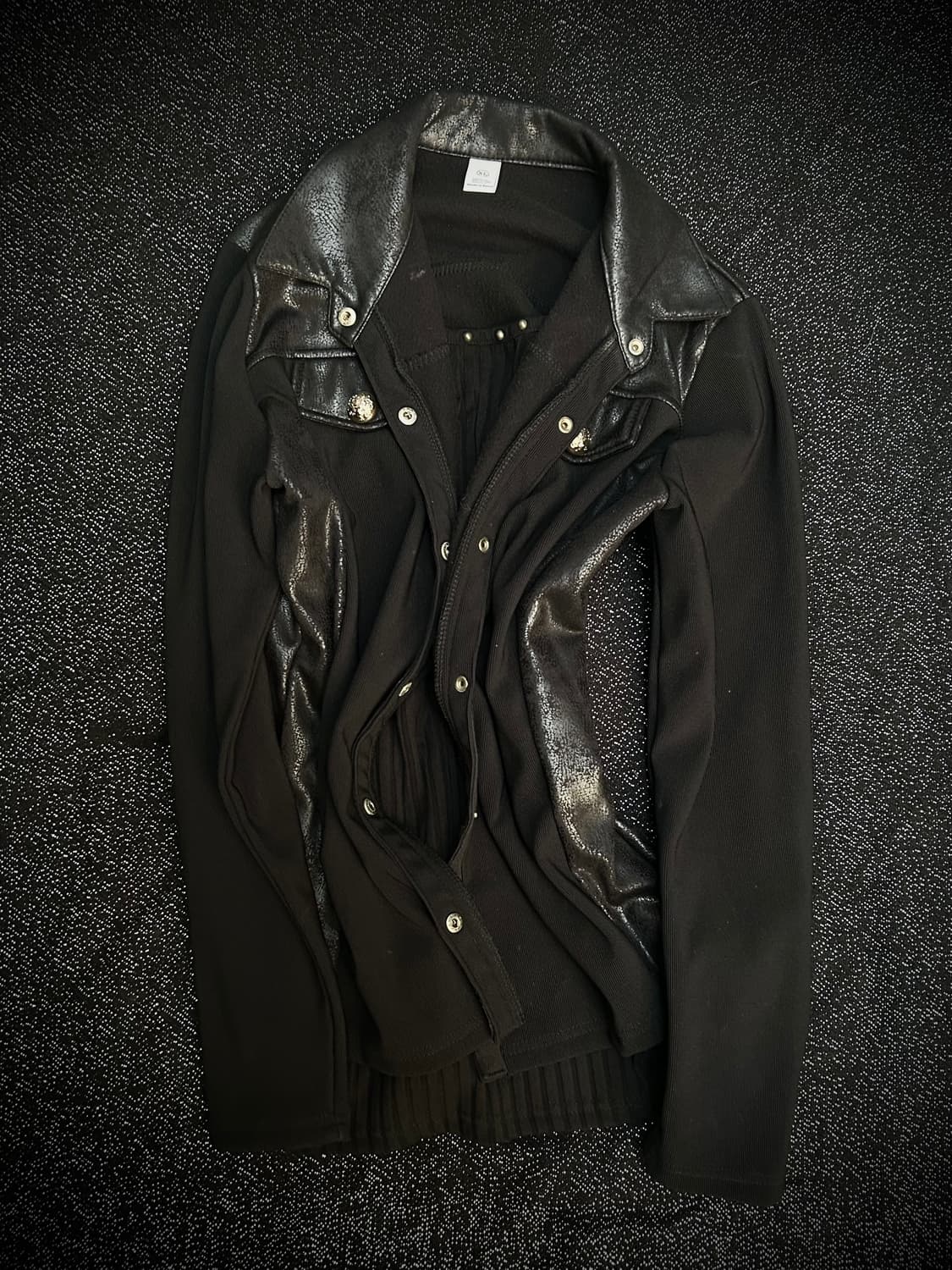 *rare design* 2000s 락시크 블랙 레이어드 자켓 상품이미지1