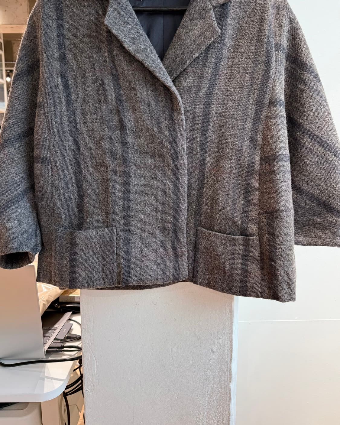 마르니 차콜 크롭 울 자켓  상품이미지6