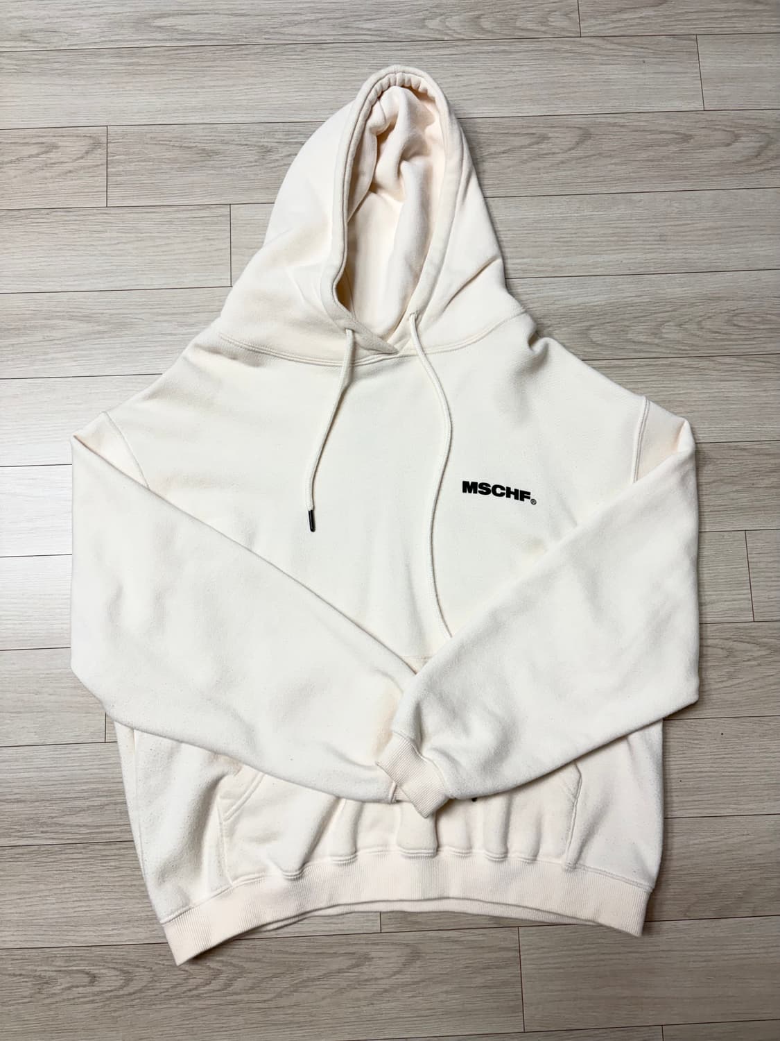 미스치프 콜렉티브 후드티 크림 M 상품이미지2