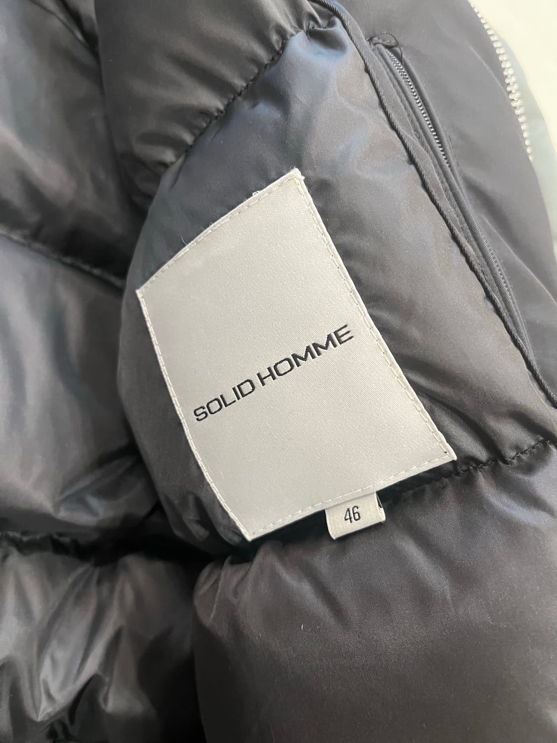 18FW 솔리드옴므 구스다운 라쿤퍼 178 패딩 상품이미지7