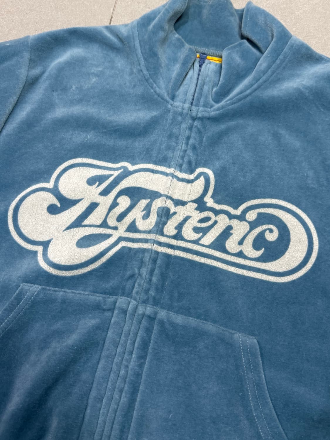 히스테릭 글래머 웃고 있는 히스걸 벨루어 트랙 탑 저지 자켓 상품이미지4