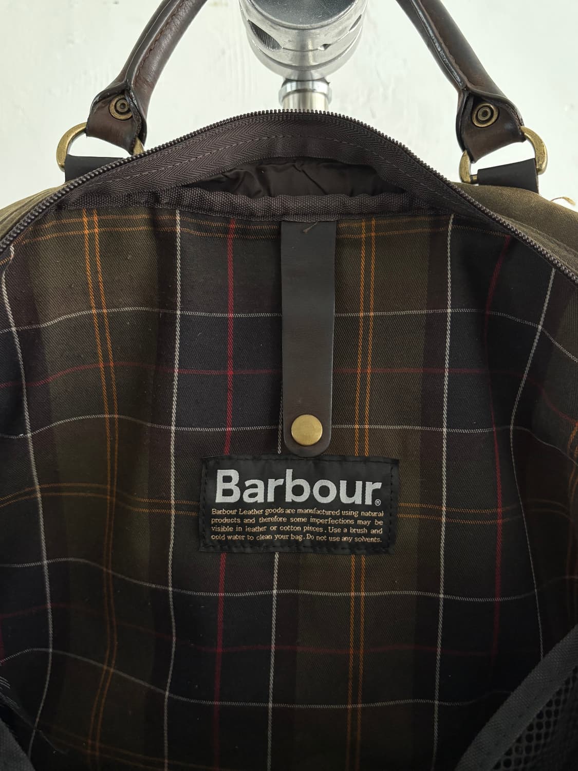 Barbour 바버 왁스드 레더 브리프케이스 상품이미지8