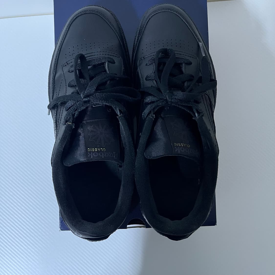 [정품, 상태 우수 275] 리복 클럽C 85 트리플 블랙 트블 상품이미지5