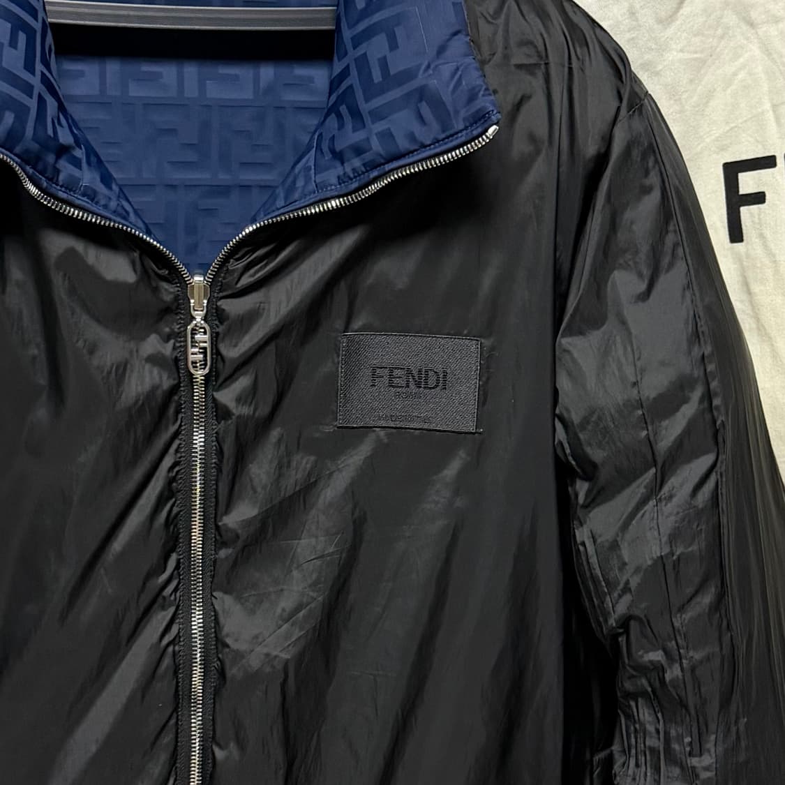 [S+급/48] 펜디 FF로고 모노그램 리버서블 패딩 자켓 상품이미지4