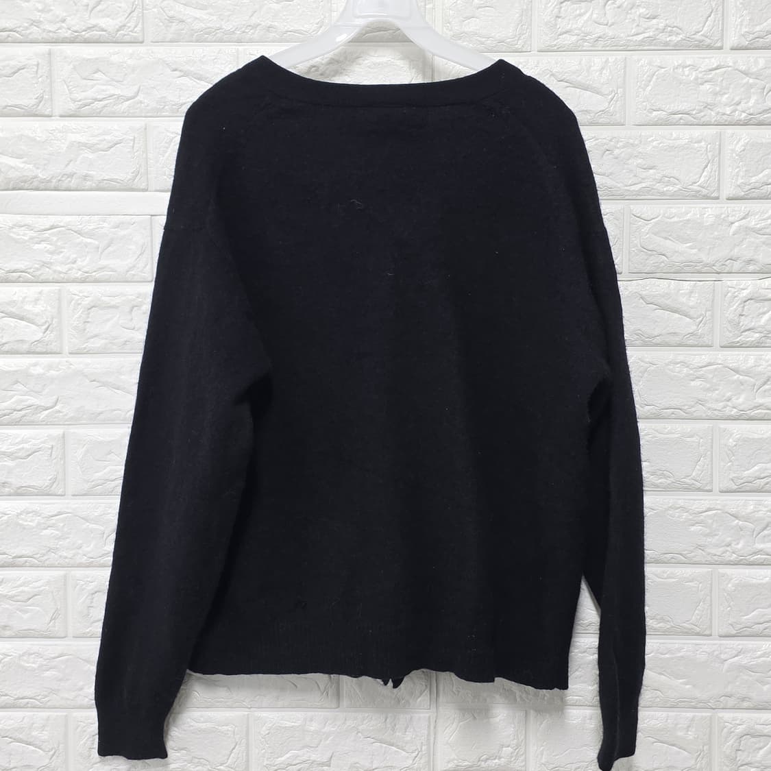 택포_ 라코스테 블랙 울 가디건 L 상품이미지4