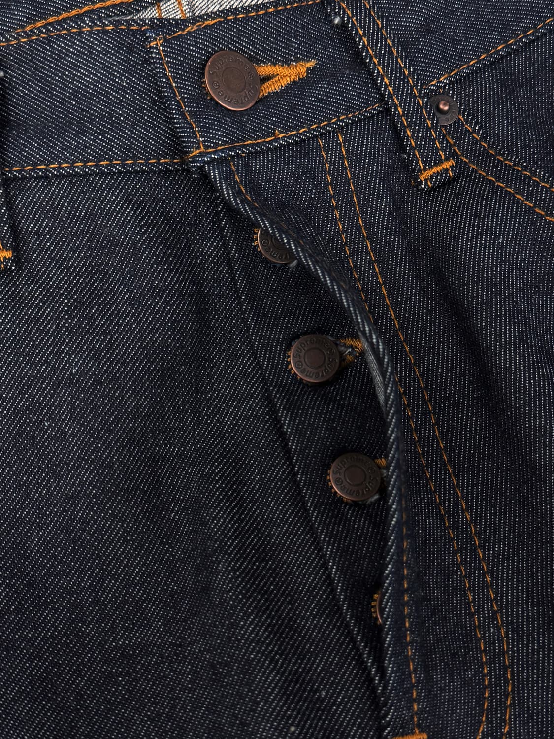 슈프림 리지드 루즈 핏 셀비지 진 리지드 인디고 상품이미지5