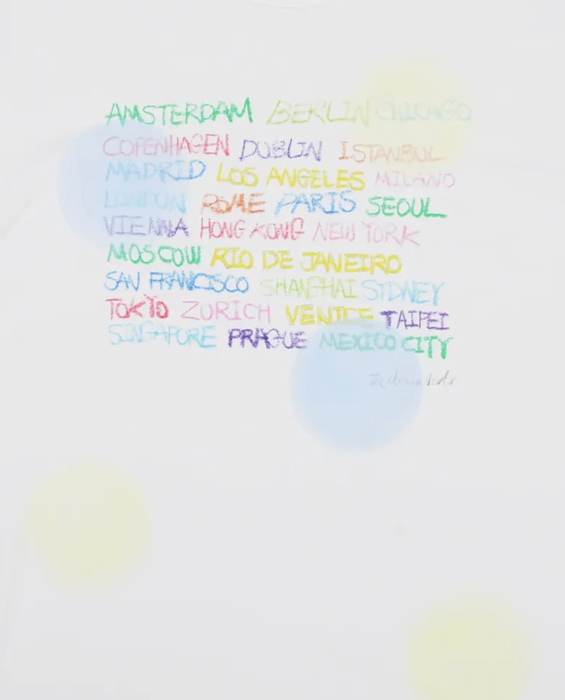 (택O새제품) 더뮤지엄비지터 시티 드로잉 그래픽 티셔츠 화이트 L 상품이미지4