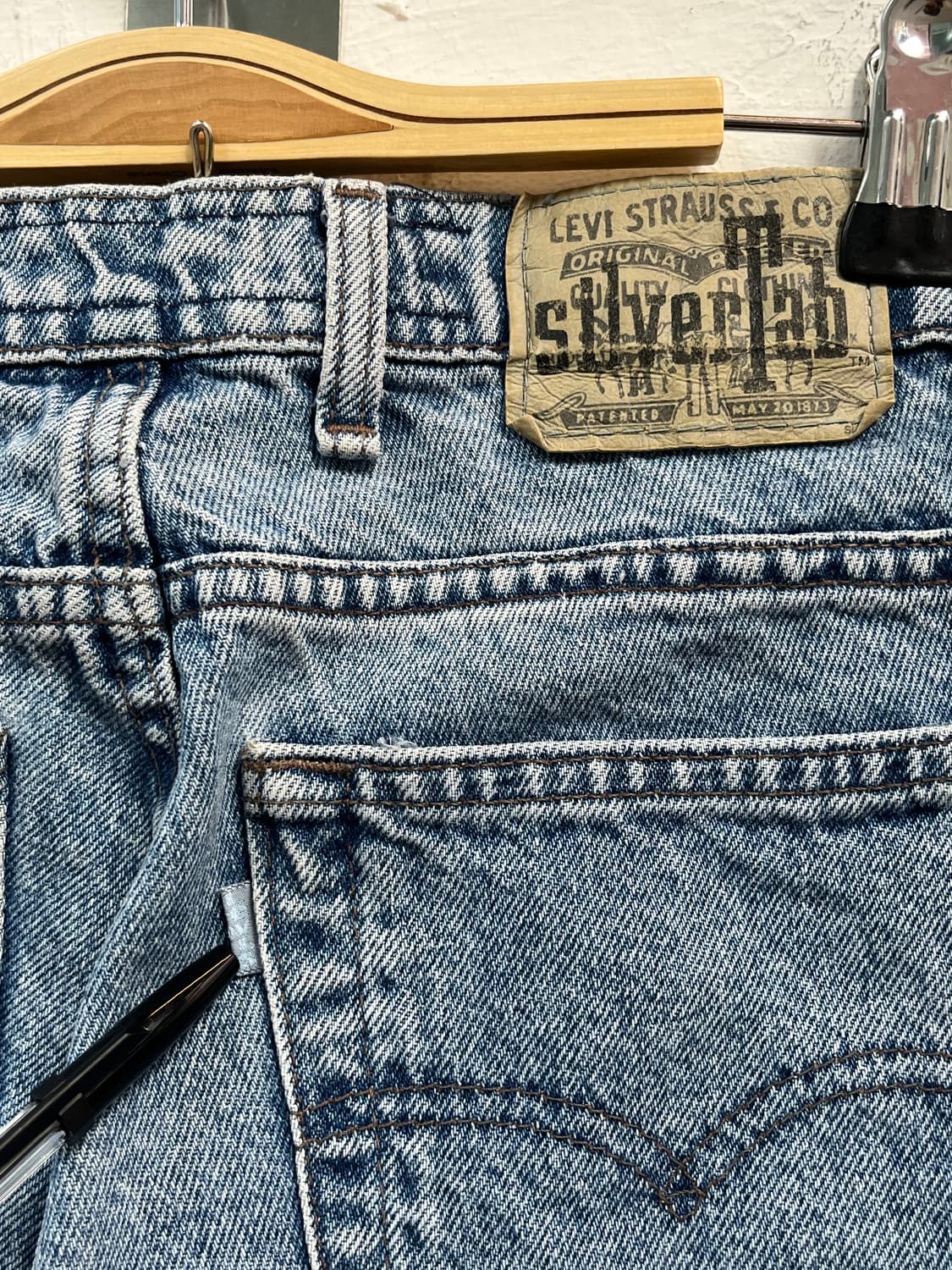 Levis 실버탭 워싱 데님 배기 팬츠 28x32 상품이미지10