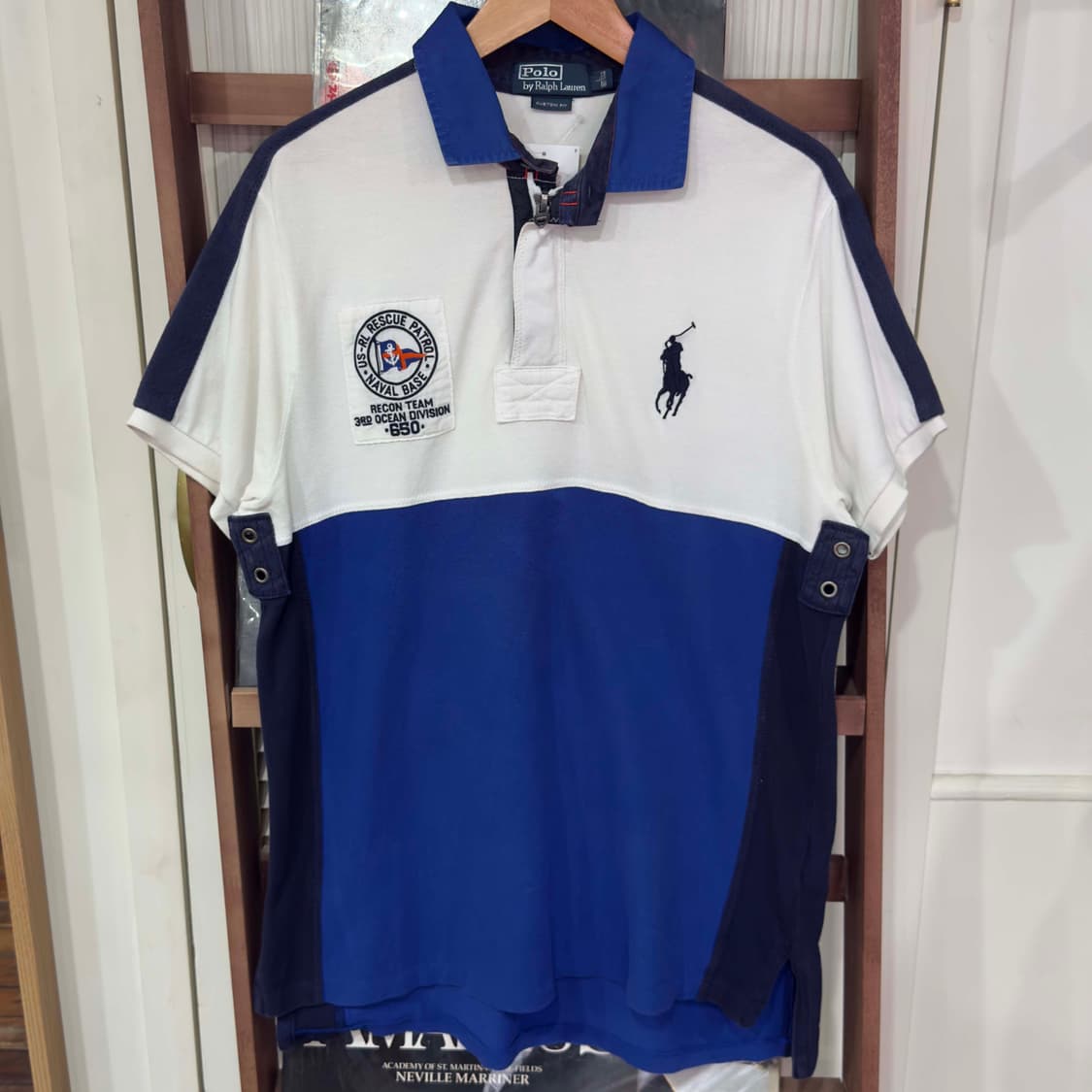 폴로 랄프로렌 하프집업 럭비 티셔츠 상품이미지1
