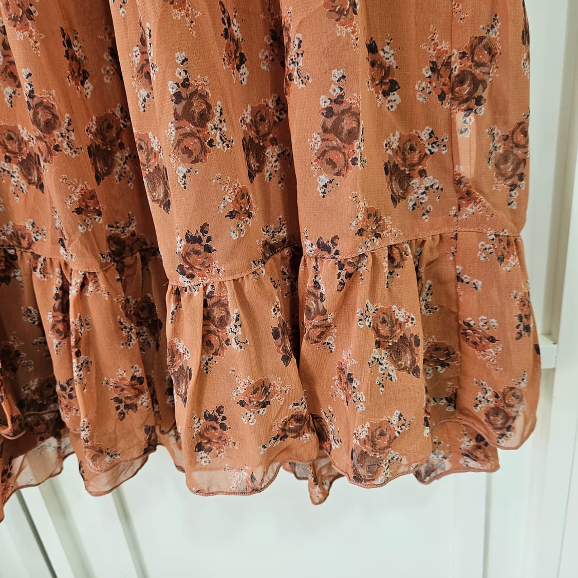 레스트로즈(LEST ROSE) 플라워 쉬폰 원피스 상품이미지4