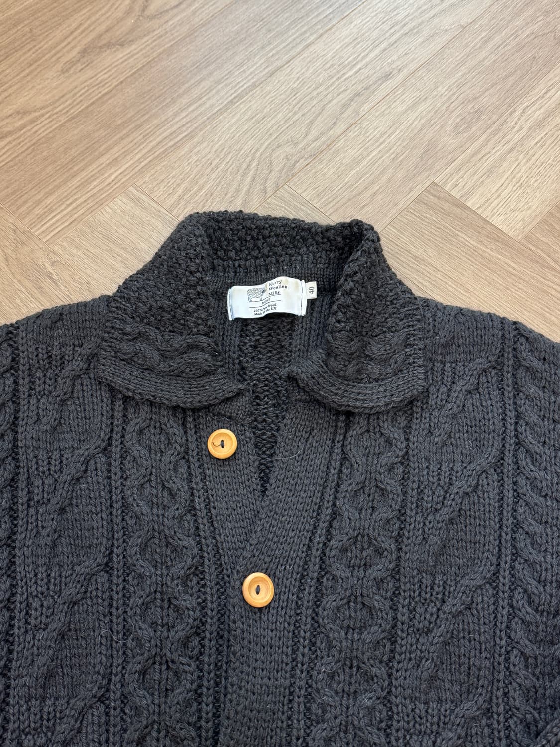 케리울른밀즈 피셔맨 카라 가디건 상품이미지2