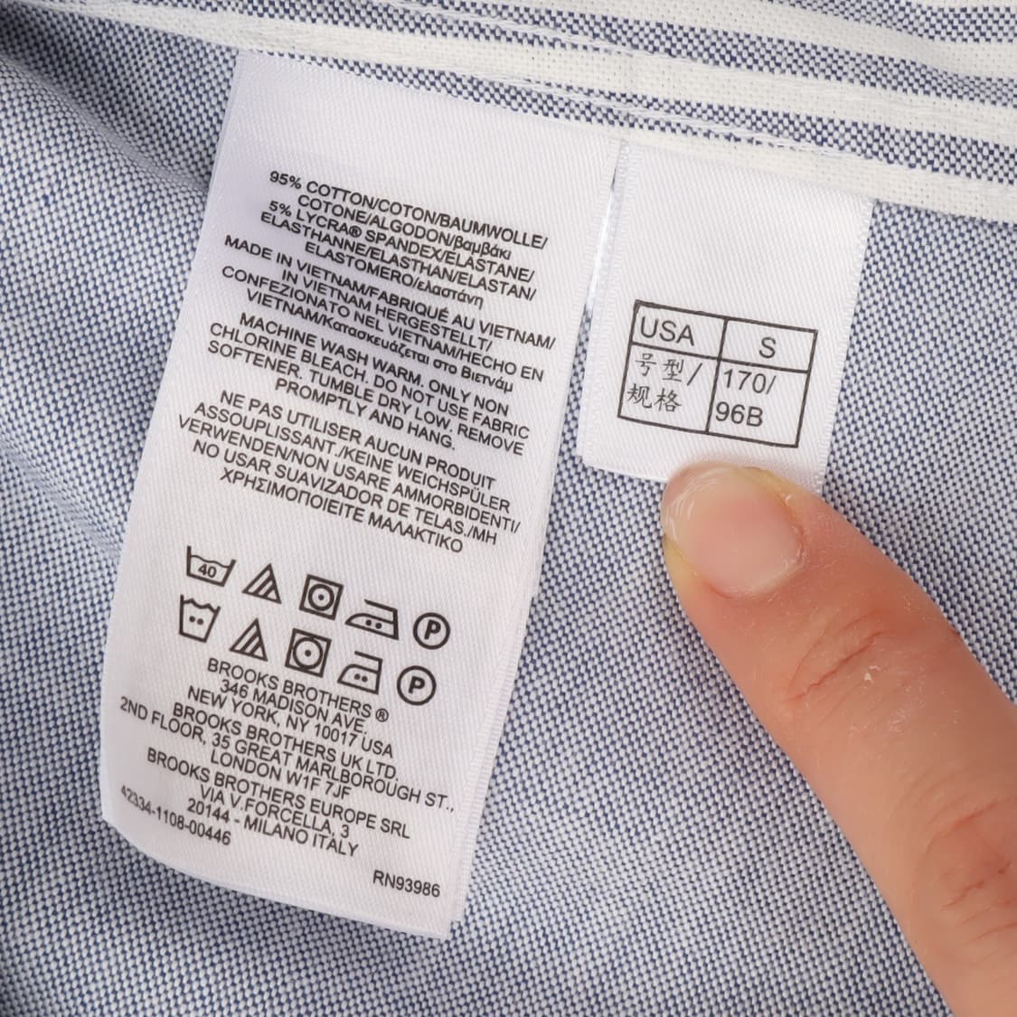 브룩스브라더스 옥스포드 스트레치 리젠트핏 셔츠 상품이미지8