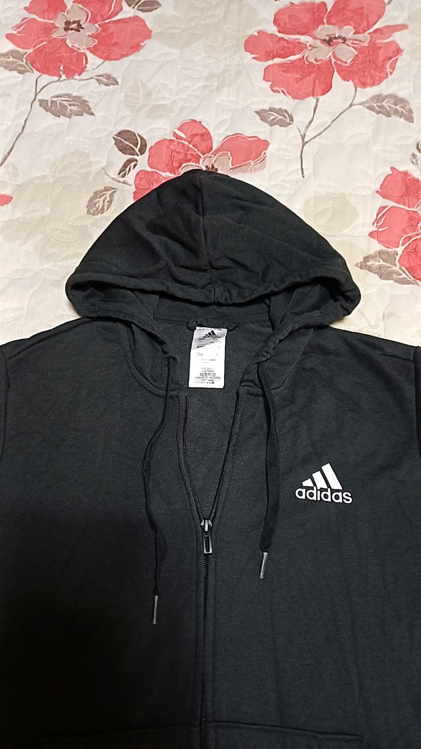 아디다스 춘추용후드집업 실측100 가슴55 기장68 상품이미지3