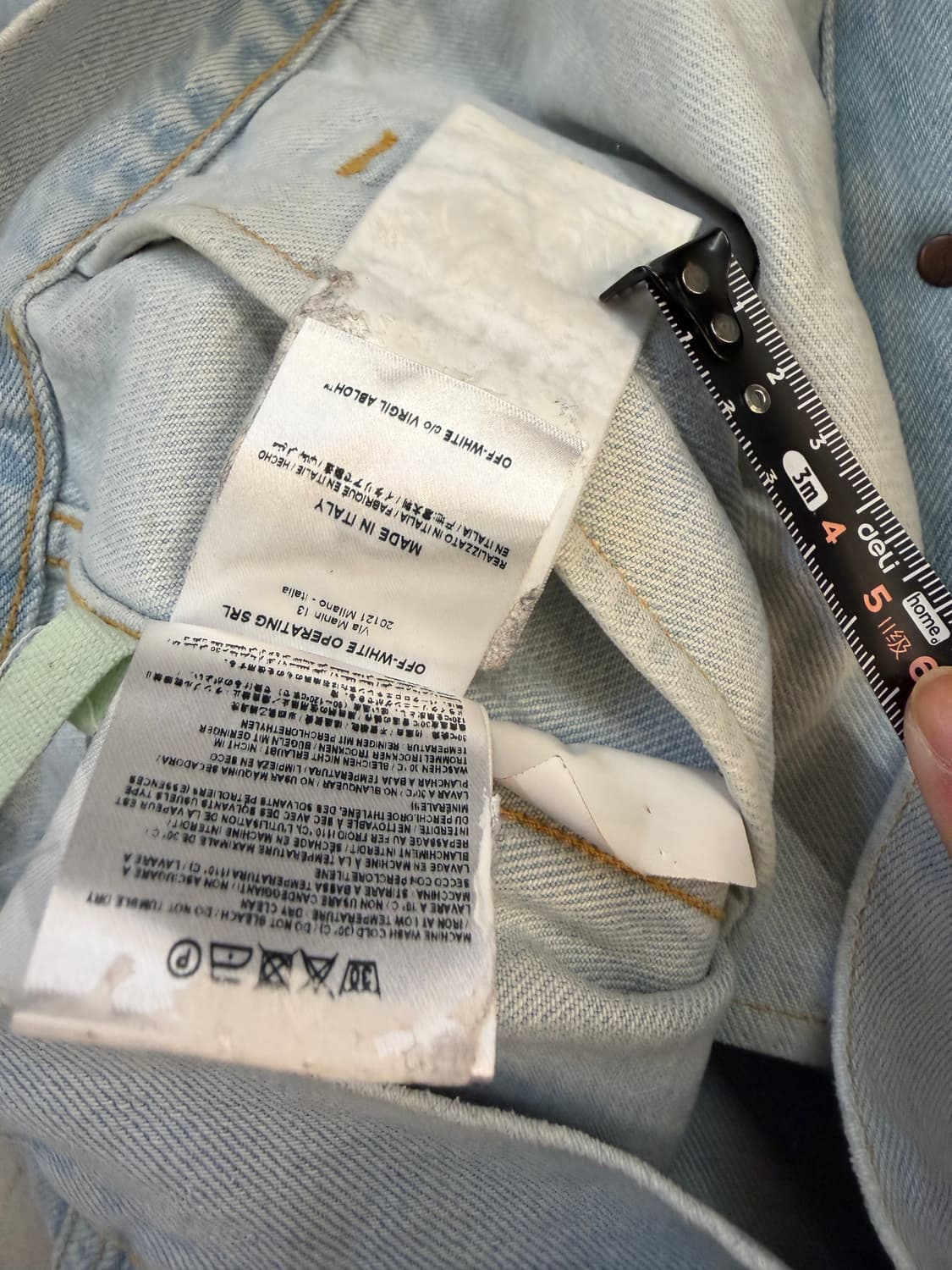 오프화이트 페어리 프린트 데님 재킷 상품이미지5